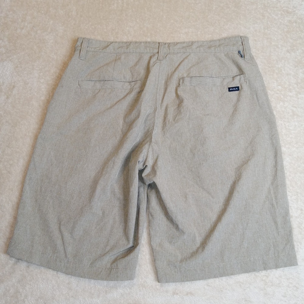 RVCA Men's 4 Way Stretch Outdoor Hiking Active Shorts Size 30 Tan - Picture 2 of 9